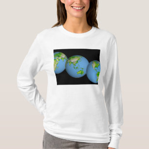 Topographic views of the world T-Shirt