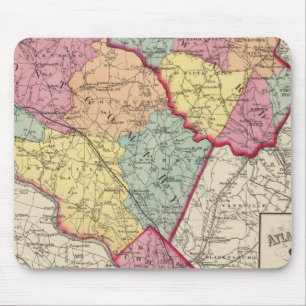 Topographical atlas of Maryland counties 2 Mouse Mat