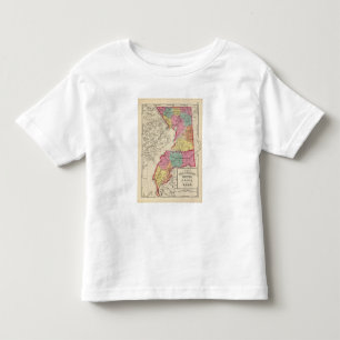 Topographical atlas of Maryland counties 2 Toddler T-Shirt