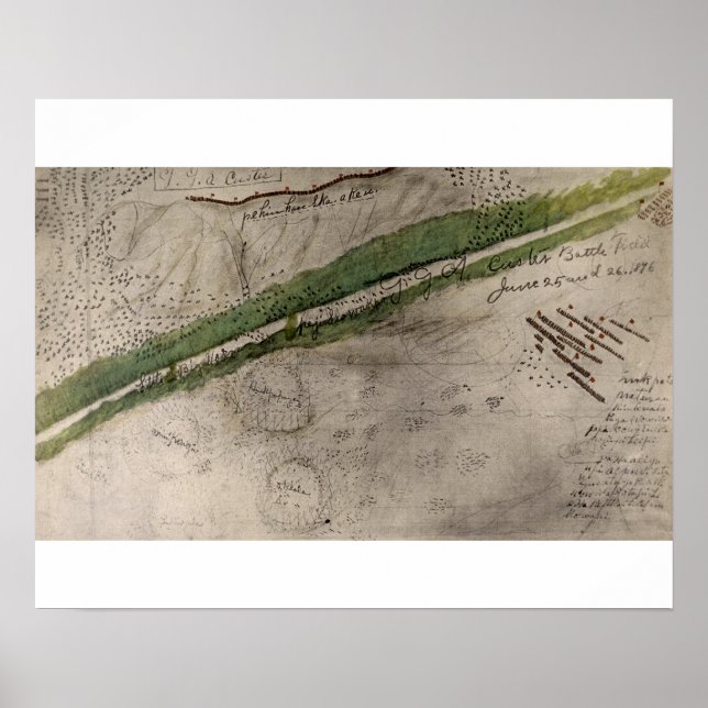 Topographical chart of the battlefield of the Litt (Front)