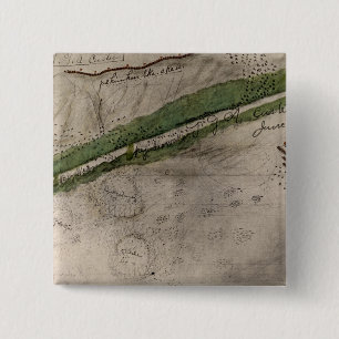 Topographical chart of the battlefield of the Litt 15 Cm Square Badge