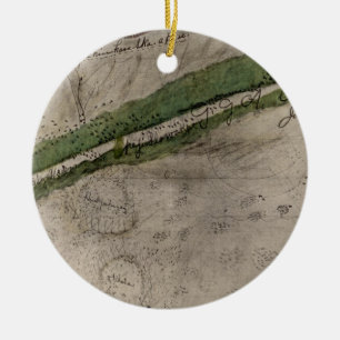 Topographical chart of the battlefield of the Litt Ceramic Tree Decoration