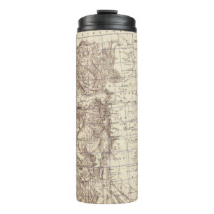 Topographical Map of Mississippi River Thermal Tumbler