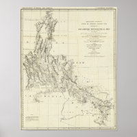 Topographical Map of Nevada and Arizona