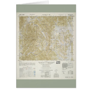 Topographical Map of North and South Korea (1952)