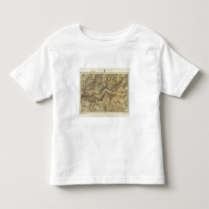 Topographical Map of The Yosemite Valley Toddler T-Shirt