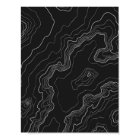 Topography Black map