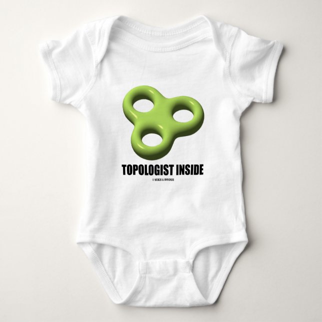 Topologist Inside (Toroid) Baby Bodysuit (Front)