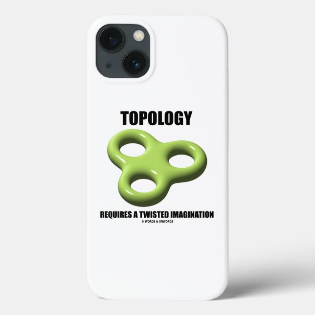 Topology Requires A Twisted Imagination Toroid Case-Mate iPhone Case (Back)