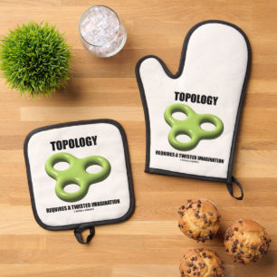 Topology Requires A Twisted Imagination Toroid Oven Mitt & Pot Holder Set