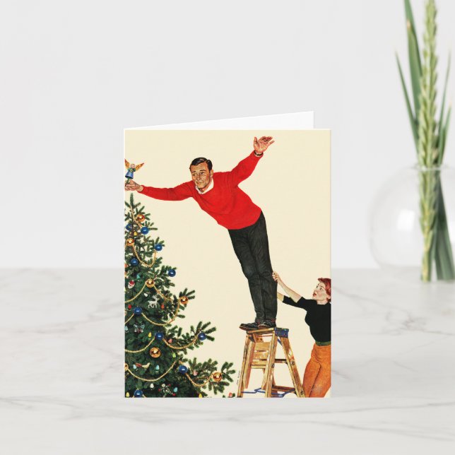 Topping the Tree Holiday Card (Front)