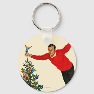 Topping the Tree Key Ring