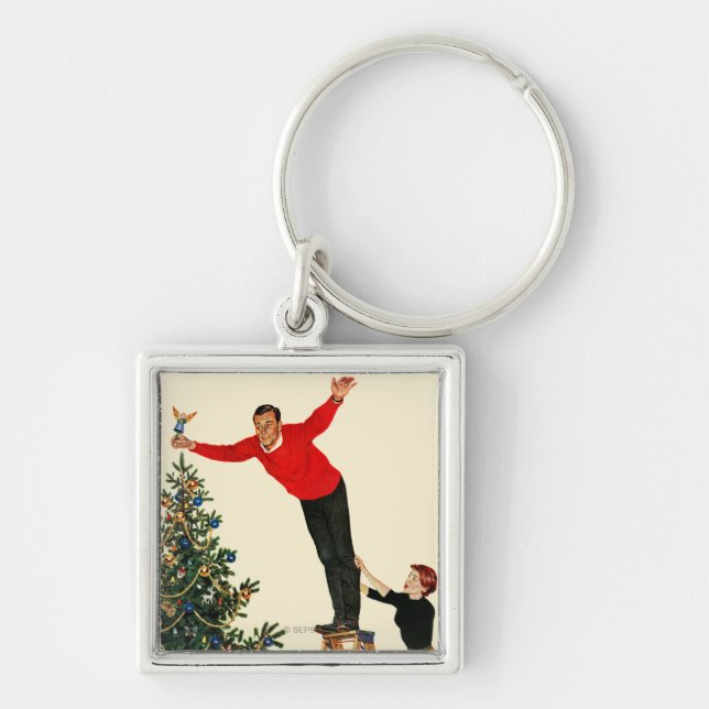 Topping the Tree Key Ring (Front)
