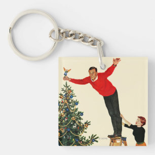 Topping the Tree Key Ring