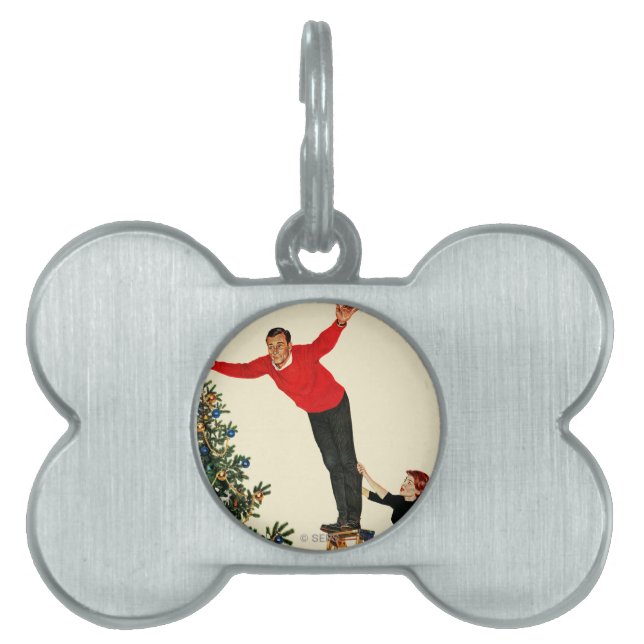 Topping the Tree Pet ID Tag (Front)