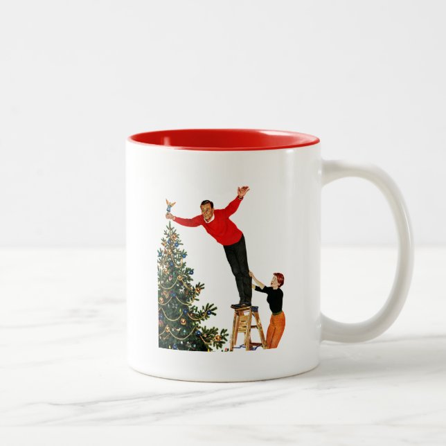 Topping the Tree Two-Tone Coffee Mug (Right)