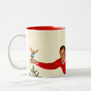 Topping the Tree Two-Tone Coffee Mug