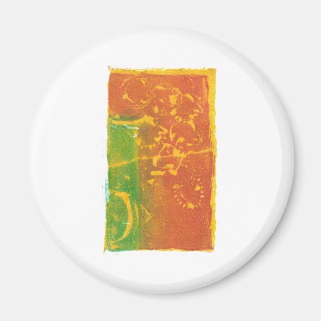 Toppling Flowers Magnet (Front)