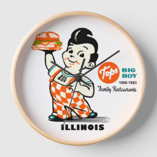 Tops Big Boy Restaurants of Illinois Clock