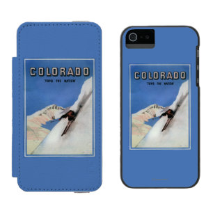 Tops the Nation - Skiing Promotional Poster Incipio Watson™ iPhone 5 Wallet Case