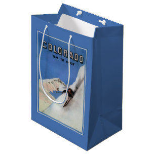 Tops the Nation - Skiing Promotional Poster Medium Gift Bag