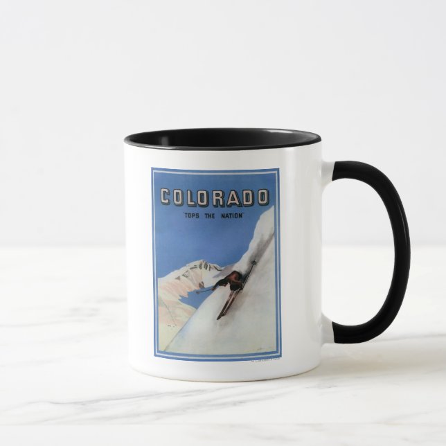Tops the Nation - Skiing Promotional Poster Mug (Right)