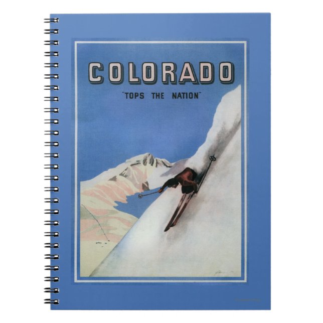 Tops the Nation - Skiing Promotional Poster Notebook (Front)