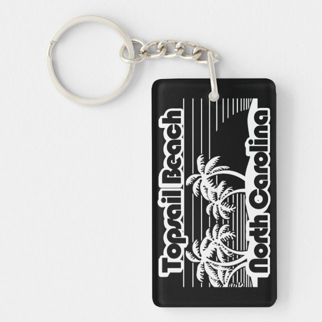 Topsail Beach North Carolina  Key Ring (Front)