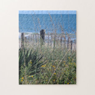 Topsail Beach Sanddune Ocean View Jigsaw Puzzle