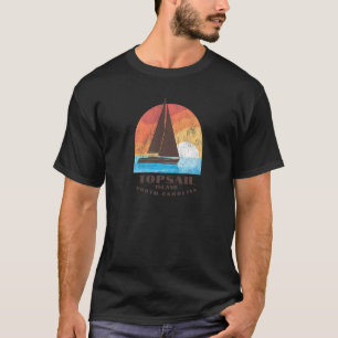 Topsail Island NC Vacationing Sailboating Sunrise T-Shirt
