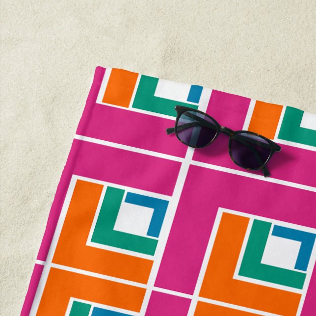 Topsy Turvy  Beach Towel (In Situ)