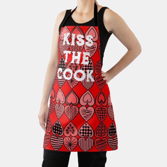 Topsy Turvy Hearts Apron (Insitu)