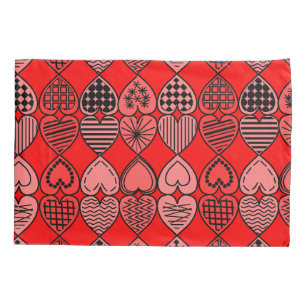 Topsy Turvy Hearts Pillowcase