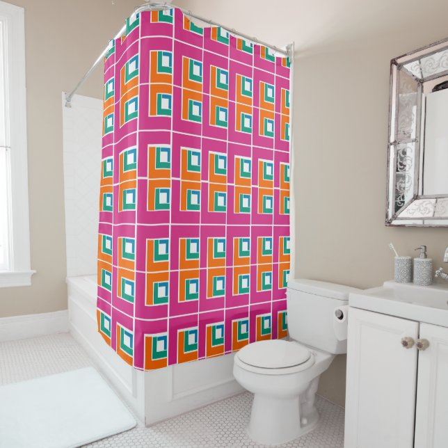 Topsy Turvy  Shower Curtain (In Situ)