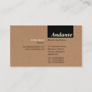 TopTag v3 - Cardboard Box Texture Business Card