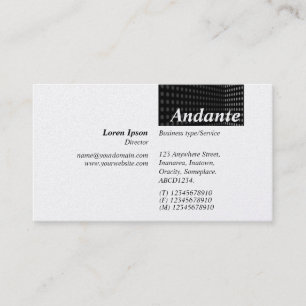 TopTag v3 - Tone Corner - Grey (Platinum) Business Card
