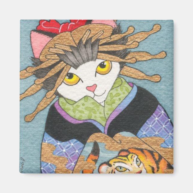 Tora Oiran Magnet (Front)