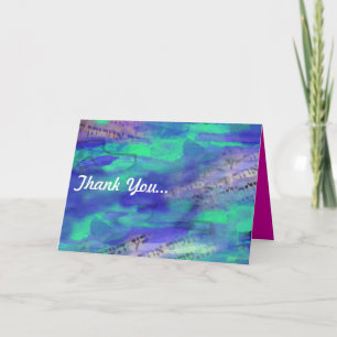 Torah Bar Bat Mitzvah Folded Thank You Card