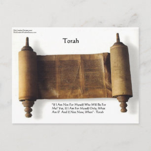 Torah "If Not For Myself" Wisdom Quote Gifts & Tee Postcard