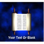 Torah Light Photo Sculpture Magnet<br><div class="desc">Features a Torah scroll illuminated from within on a dark fractal background. Add your own text. Jews are called the “people of the Book” because of our devotion to the Torah. By law, we are required to pursue it every spare moment of the day and night. When a child is...</div>