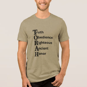 Torah T-Shirt show the true meaning of Torah  Tri-Blend Shirt