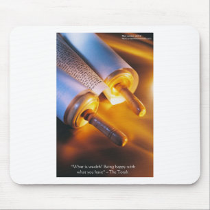 Torah Wisdom (Wealth/Happiness) Gifts, Mugs Etc Mouse Mat