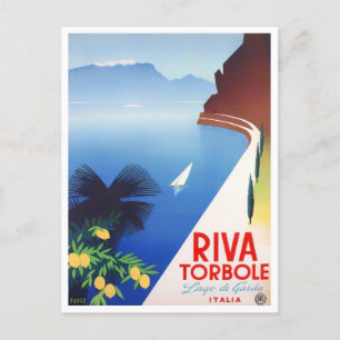 Torbole Garda Lake Italy vintage travel Postcard