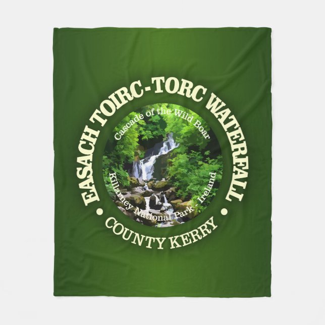 Torc Waterfall (rd) Fleece Blanket (Front)