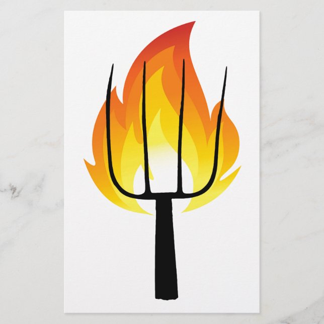 Torch and Pitchfork Stationery (Front)