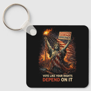 Torch of Democracy Key Ring