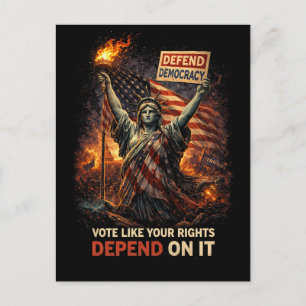 Torch of Democracy Postcard