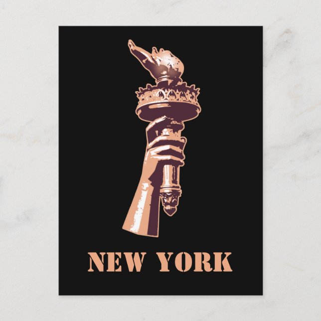 Torch of Liberty, New York Postcard (Front)