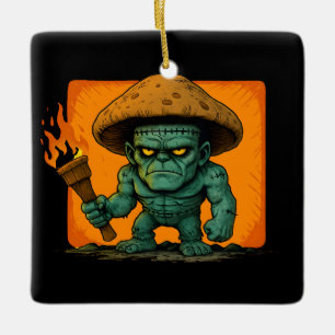 Torch & Temper – Mushroom Beast Design Ceramic Ornament
