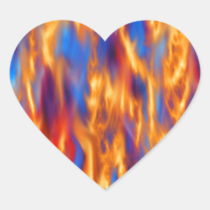 Torched by Kenneth Yoncich Heart Sticker